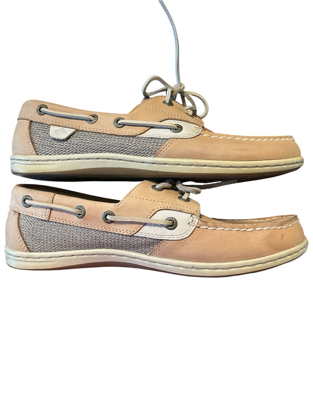 Sperry Women's Light Tan Leather Slip-On Boat Shoe - Picture 2 of 5